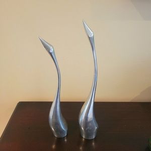 2 Hoselton Canada Crane Statue Sculpture